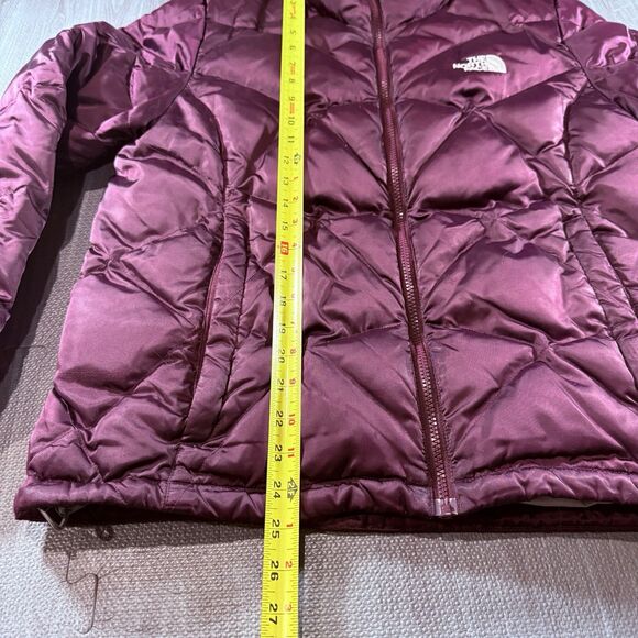 THE NORTH FACE 550 ACONCAGUA GOOSE DOWN FILL PUFFER PLUM PURPLE JACKET SZ L - Picture 6 of 8